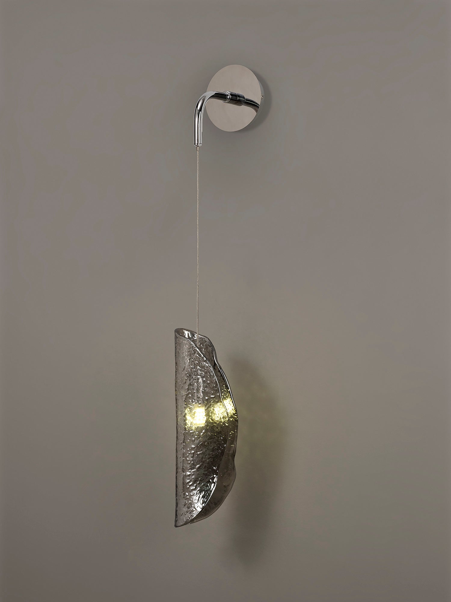Luminosity Designs Ltd - The Spirit Adjustable Wall Light, 1 x G9, Polished Chrome with Hand Blown Glass - Luminosity Designs Ltd