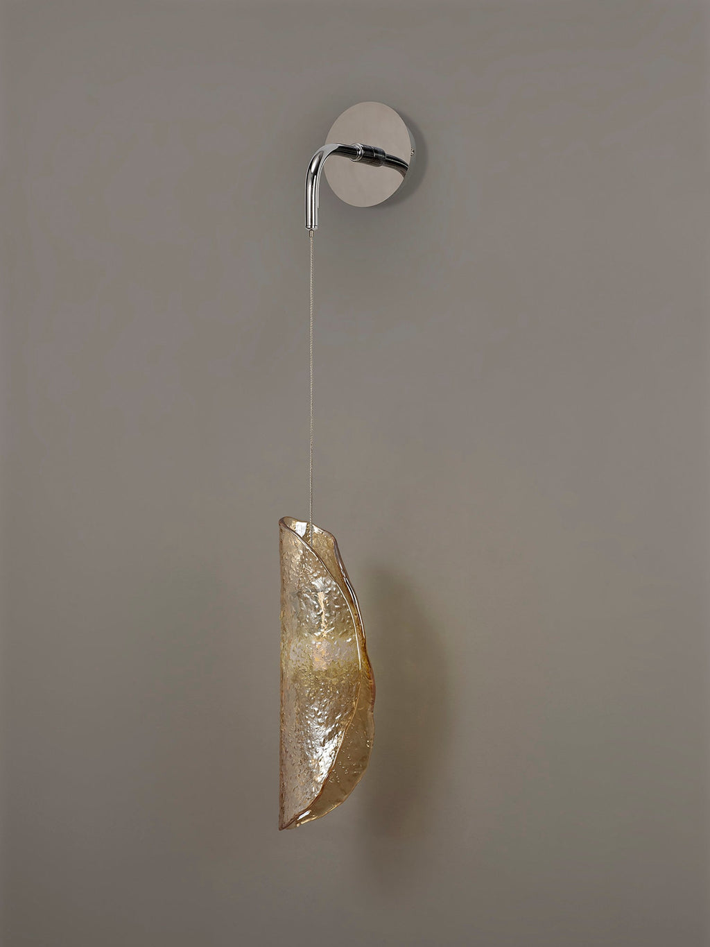 Luminosity Designs Ltd - The Spirit Adjustable Wall Light, 1 x G9, Polished Chrome with Hand Blown Glass - Luminosity Designs Ltd