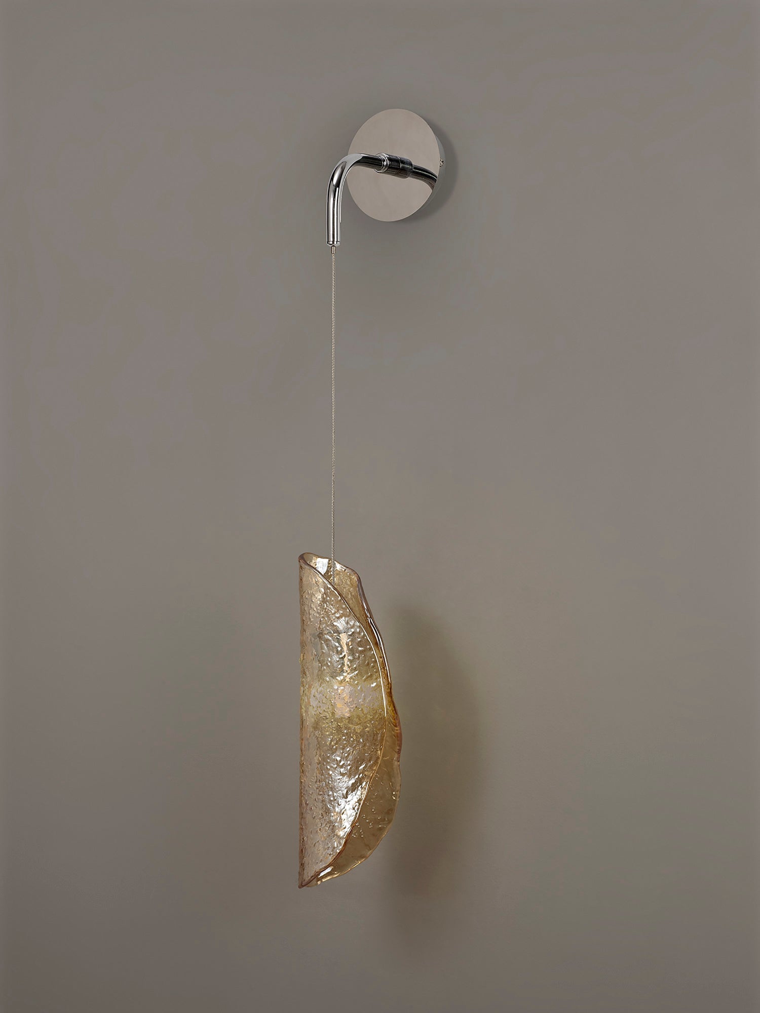 Luminosity Designs Ltd - The Spirit Adjustable Wall Light, 1 x G9, Polished Chrome with Hand Blown Glass - Luminosity Designs Ltd