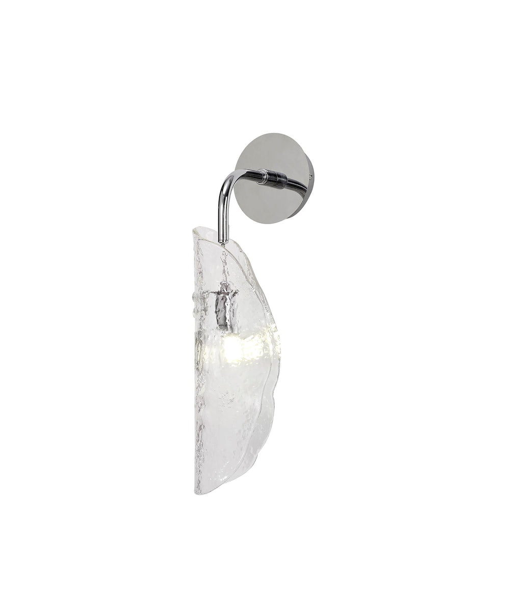 Luminosity Designs Ltd - The Spirit Adjustable Wall Light, 1 x G9, Polished Chrome with Hand Blown Glass - Luminosity Designs Ltd