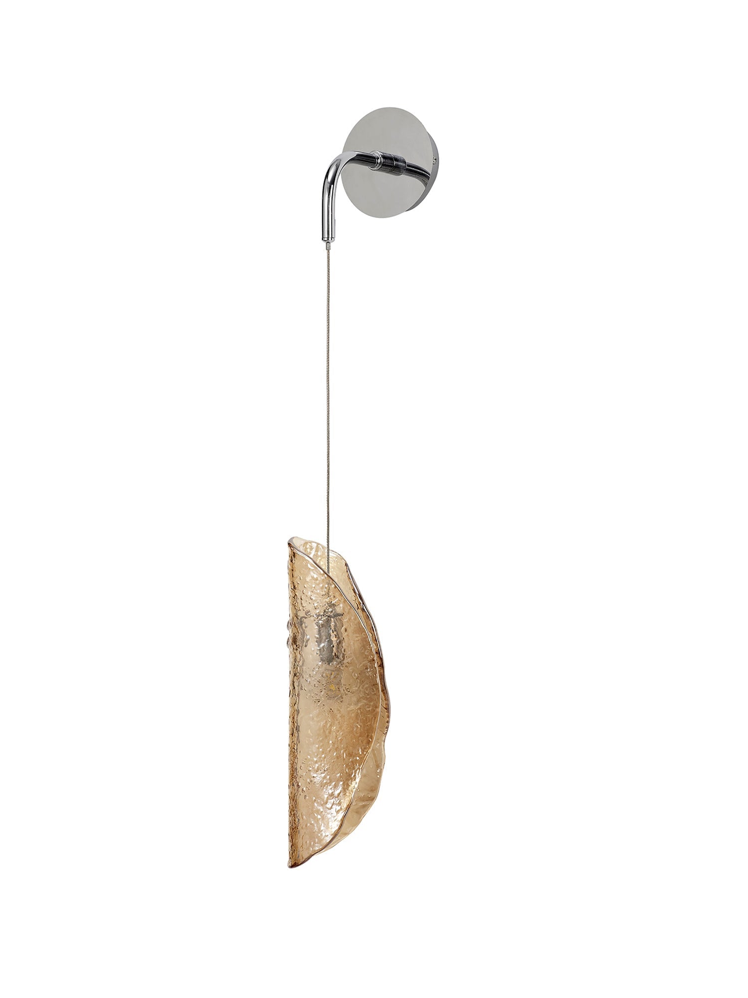 Luminosity Designs Ltd - The Spirit Adjustable Wall Light, 1 x G9, Polished Chrome with Hand Blown Glass - Luminosity Designs Ltd