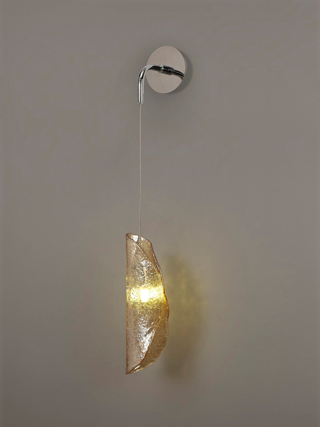 Luminosity Designs Ltd - The Spirit Adjustable Wall Light, 1 x G9, Polished Chrome with Hand Blown Glass - Luminosity Designs Ltd