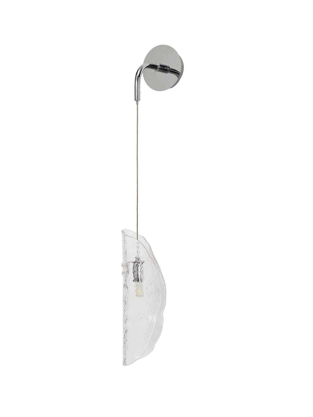 Luminosity Designs Ltd - The Spirit Adjustable Wall Light, 1 x G9, Polished Chrome with Hand Blown Glass - Luminosity Designs Ltd