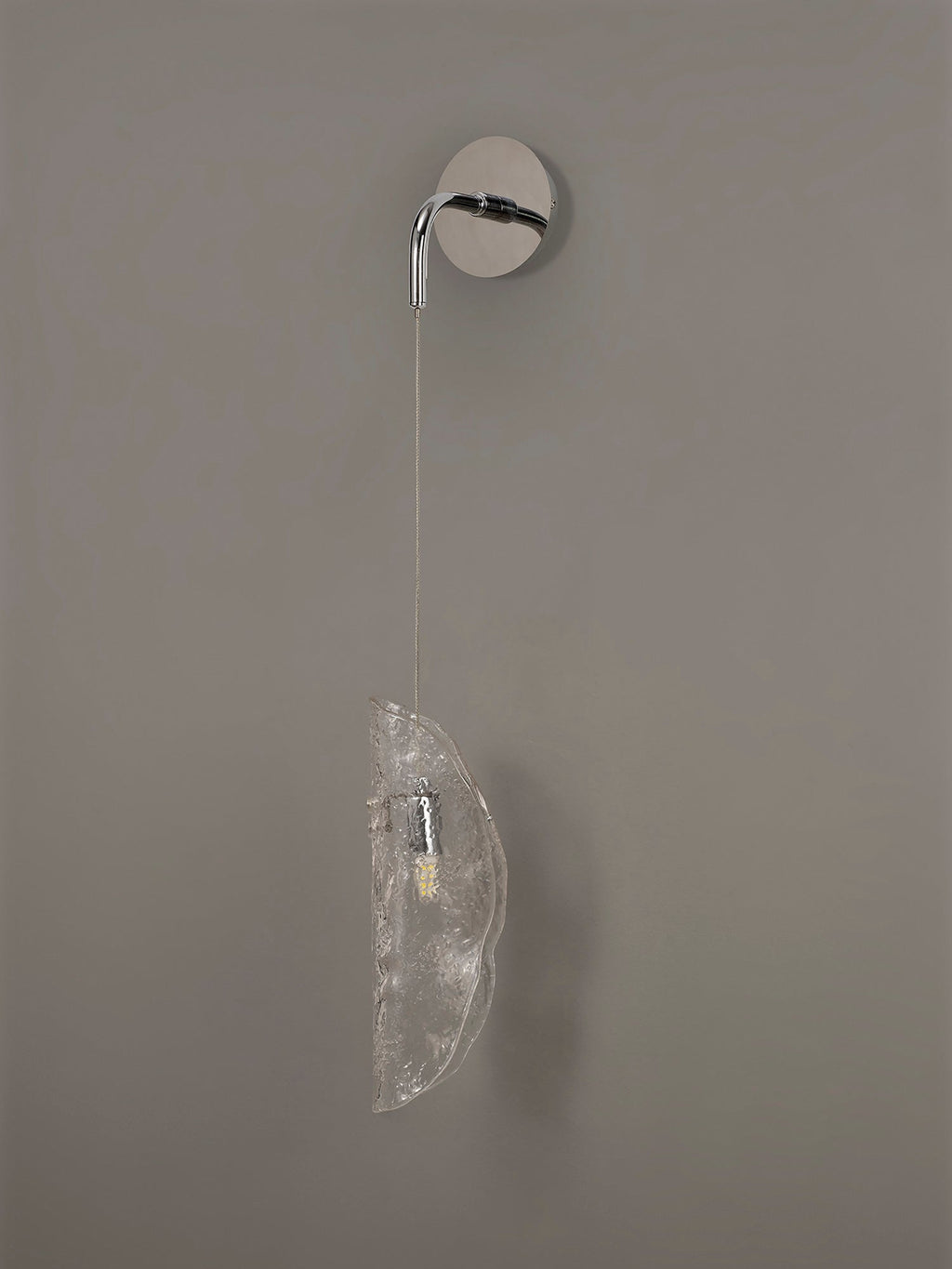 Luminosity Designs Ltd - The Spirit Adjustable Wall Light, 1 x G9, Polished Chrome with Hand Blown Glass - Luminosity Designs Ltd