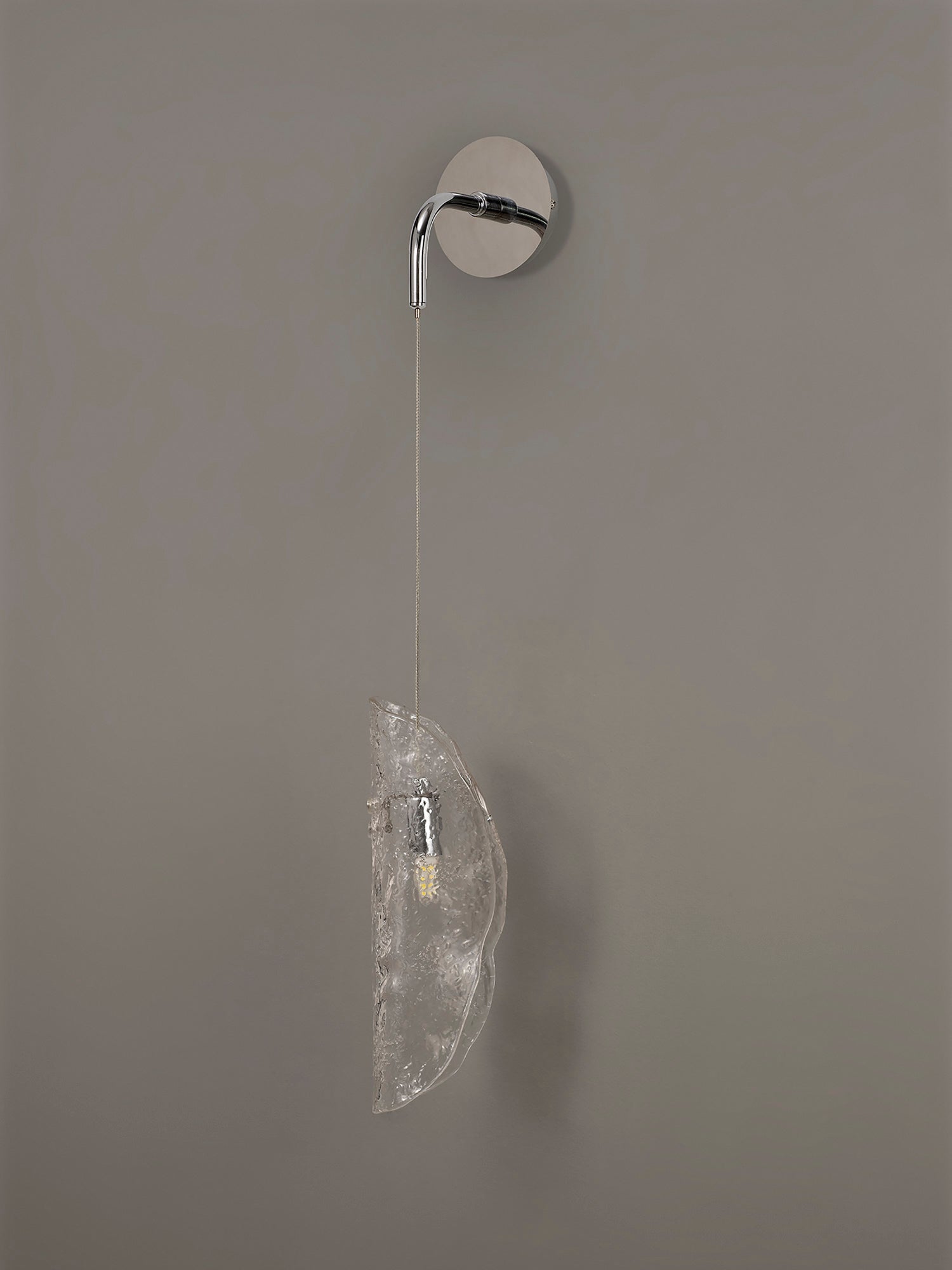 Luminosity Designs Ltd - The Spirit Adjustable Wall Light, 1 x G9, Polished Chrome with Hand Blown Glass - Luminosity Designs Ltd