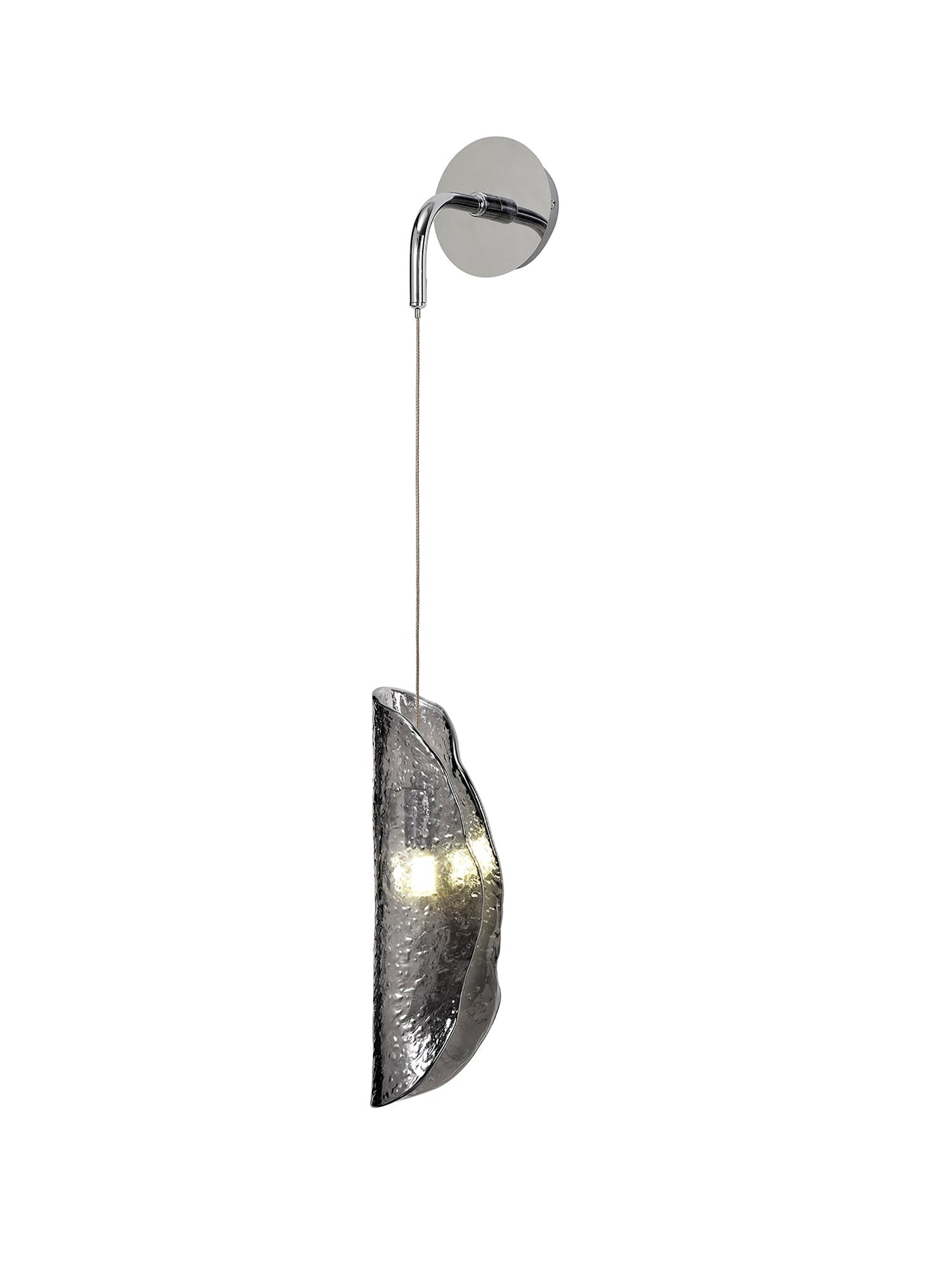 Luminosity Designs Ltd - The Spirit Adjustable Wall Light, 1 x G9, Polished Chrome with Hand Blown Glass - Luminosity Designs Ltd