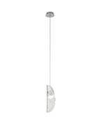 Luminosity Designs Ltd - The Spirit Artisan Glass 10cm Pendant, 2m, 1 x G9, Polished Chrome - Luminosity Designs Ltd