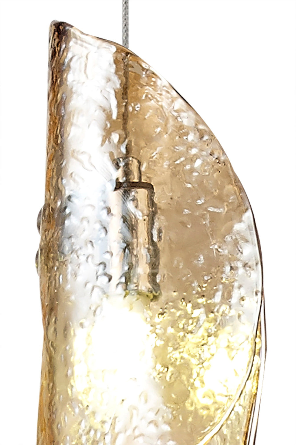 Luminosity Designs Ltd - The Spirit Artisan Glass 10cm Pendant, 2m, 1 x G9, Polished Chrome - Luminosity Designs Ltd