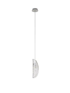 Luminosity Designs Ltd - The Spirit Artisan Glass 10cm Pendant, 2m, 1 x G9, Polished Chrome - Luminosity Designs Ltd