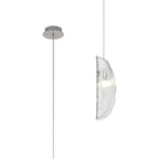 Luminosity Designs Ltd - The Spirit Artisan Glass 10cm Pendant, 2m, 1 x G9, Polished Chrome - Luminosity Designs Ltd