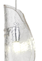 Luminosity Designs Ltd - The Spirit Artisan Glass 10cm Pendant, 2m, 1 x G9, Polished Chrome - Luminosity Designs Ltd