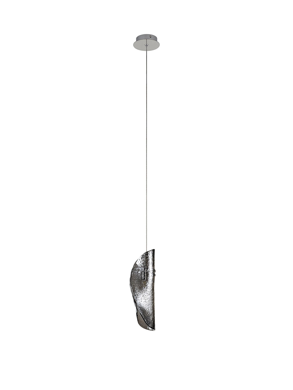 Luminosity Designs Ltd - The Spirit Artisan Glass 10cm Pendant, 2m, 1 x G9, Polished Chrome - Luminosity Designs Ltd