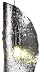 Luminosity Designs Ltd - The Spirit Artisan Glass 10cm Pendant, 2m, 1 x G9, Polished Chrome - Luminosity Designs Ltd
