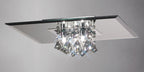 Deco - Theo Flush Ceiling Light with Crystal Droplets - Luminosity Designs Ltd