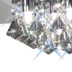 Deco - Theo Flush Ceiling Light with Crystal Droplets - Luminosity Designs Ltd