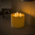 lse - Three Wick Flickering LED Candle with Remote Control - Luminosity Designs Ltd