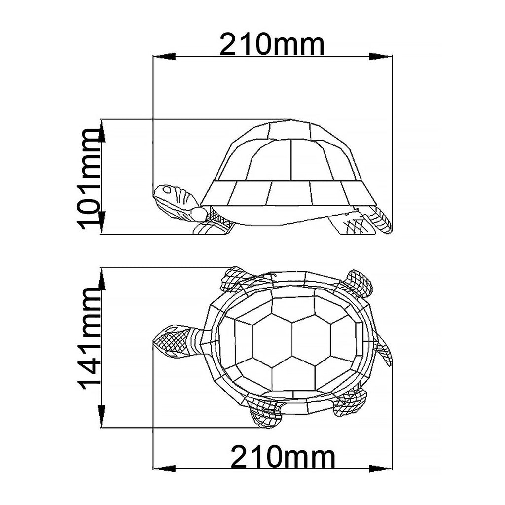 Elstead - Tiffany Animal Lamps Tortoise Tiffany Lamp - Vintage Bronze - Luminosity Designs Ltd