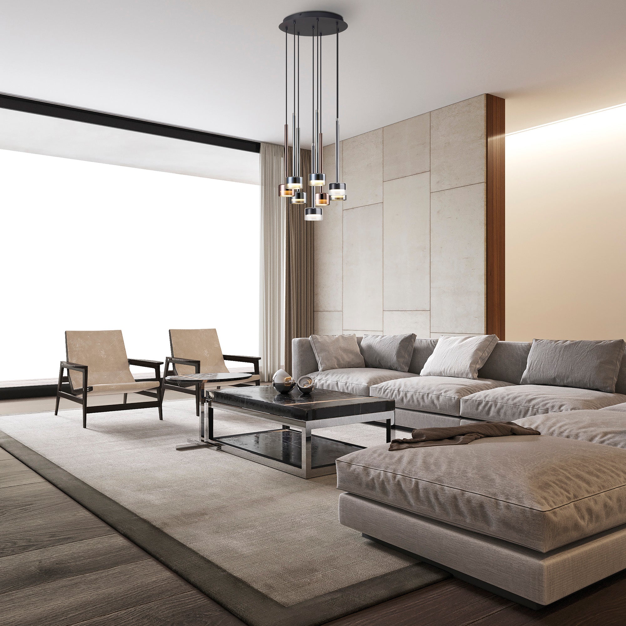 Mantra - Tonic 8 Light Multi Pendant - Luminosity Designs Ltd