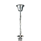 Diyas - Torino Pendant 8 Light E14 Spiral Crystal Chandelier with Decorated Arms - Luminosity Designs Ltd