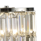 Diyas - Torre Crystal Curtain Table Lamp 3 Light G9 Polished Chrome - Luminosity Designs Ltd