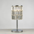 Diyas - Torre Crystal Curtain Table Lamp 3 Light G9 Polished Chrome - Luminosity Designs Ltd