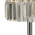 Diyas - Torre Crystal Curtain Table Lamp 3 Light G9 Polished Chrome - Luminosity Designs Ltd
