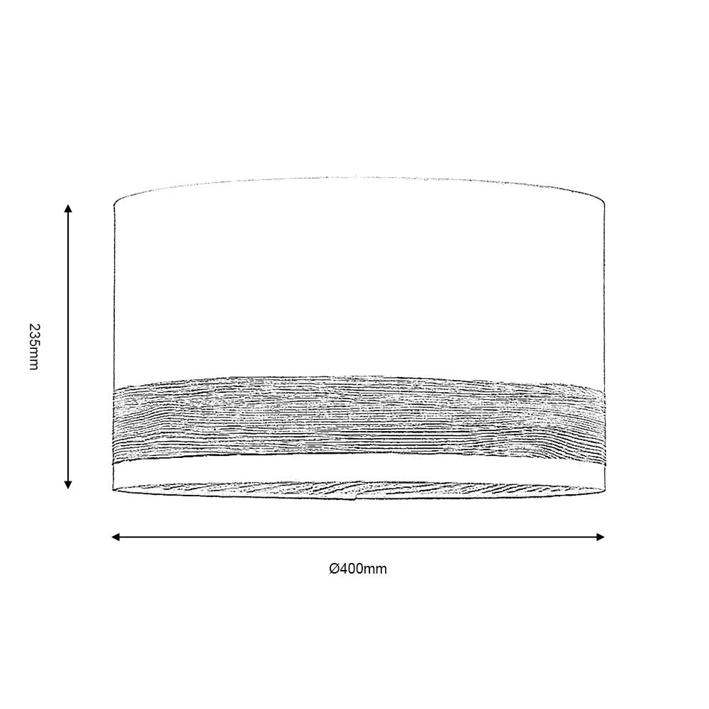 Oaks Lighting - Torri Large Wood Effect Pendant Shade - Luminosity Designs Ltd