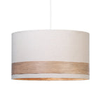 Oaks Lighting - Torri Large Wood Effect Pendant Shade - Luminosity Designs Ltd
