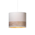 Oaks Lighting - Torri Small Wood Effect Pendant Shade - Luminosity Designs Ltd