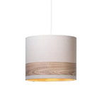 Oaks Lighting - Torri Small Wood Effect Pendant Shade - Luminosity Designs Ltd