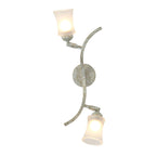 Diyas - Toscano Wall Lamp 2 Light G9 White/French Gold/Frosted Glass - Luminosity Designs Ltd