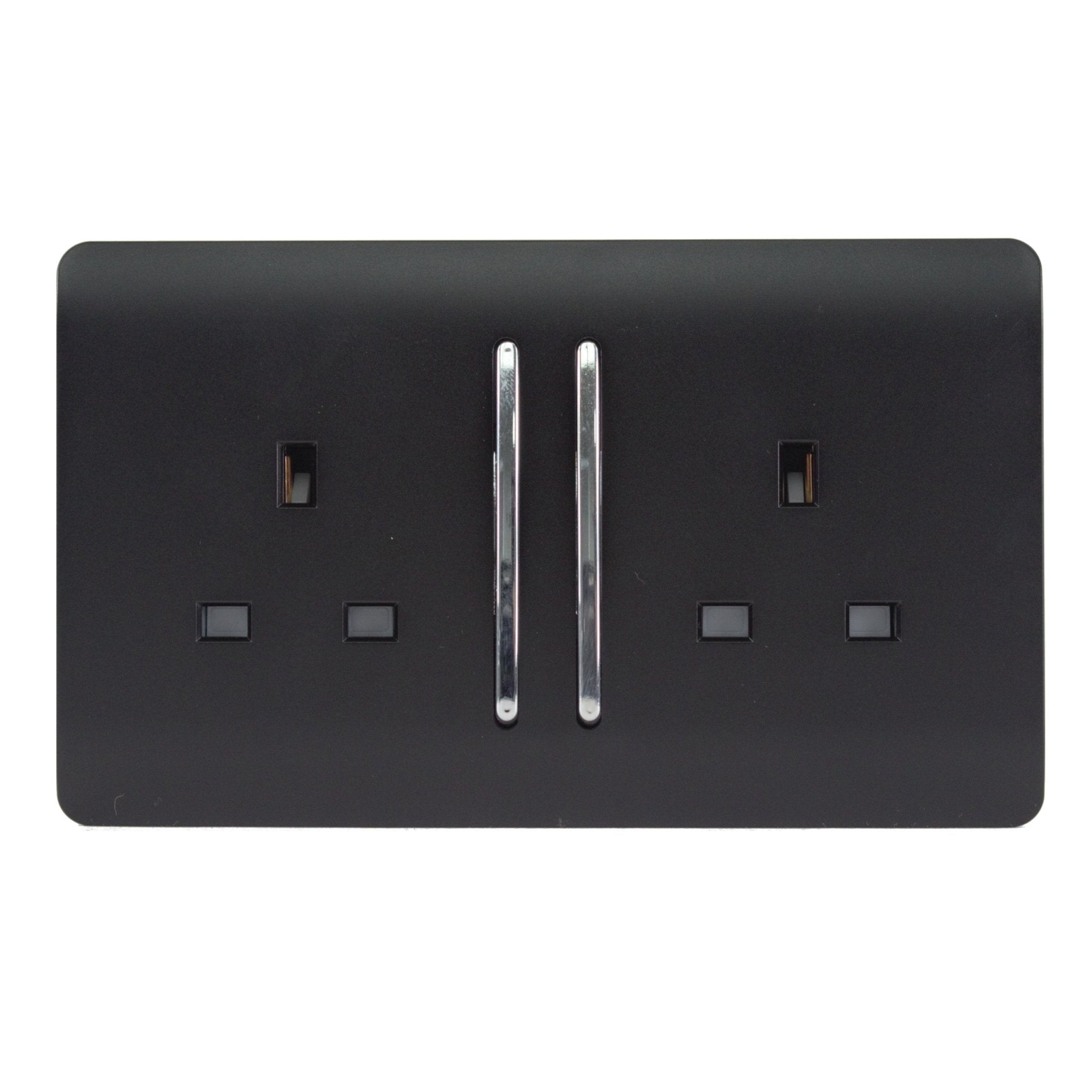 Trendiswitch - Trendi 2 gang Socket Long Switch - Luminosity Designs Ltd