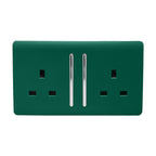 Trendiswitch - Trendi 2 gang Socket Long Switch - Luminosity Designs Ltd
