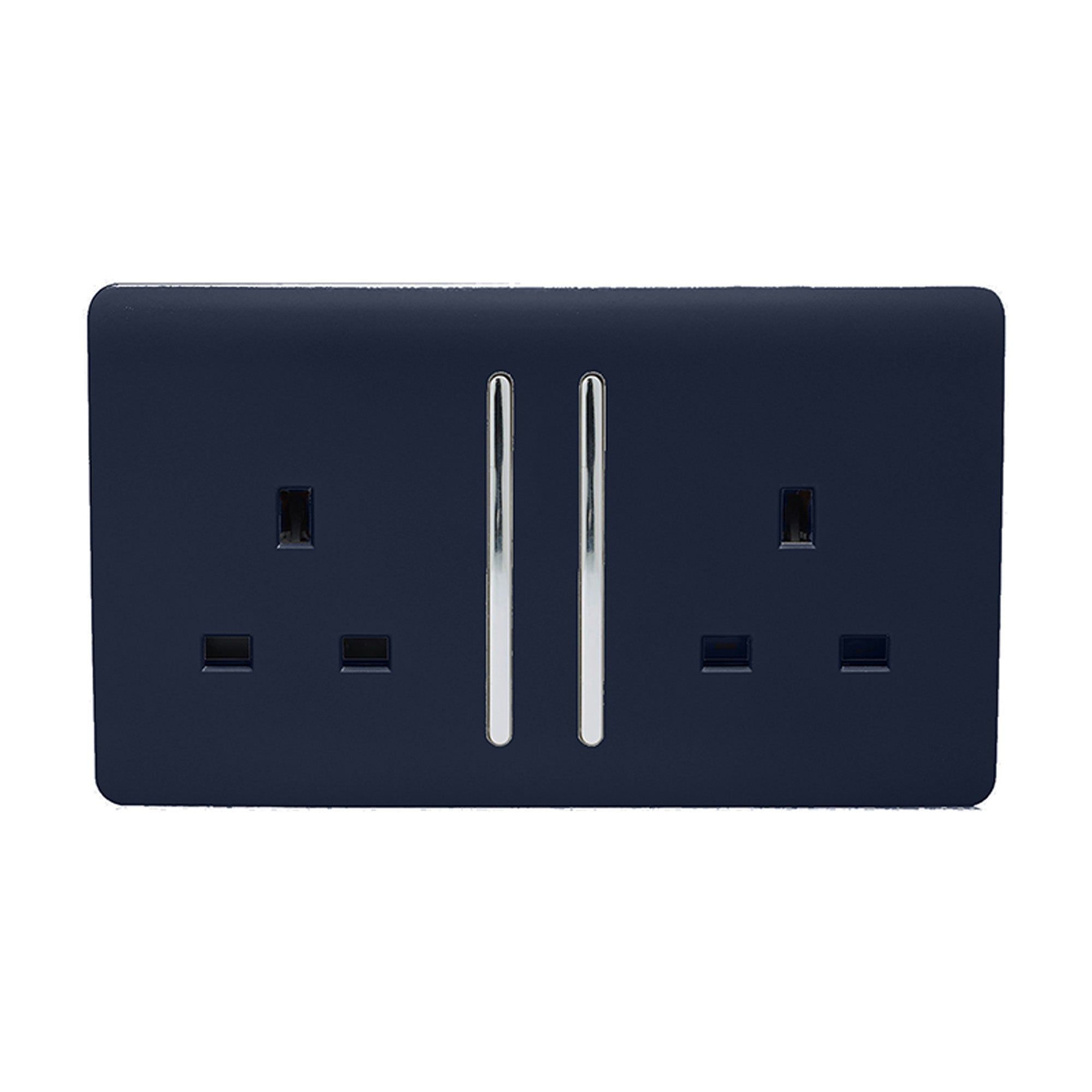 Trendiswitch - Trendi 2 gang Socket Long Switch - Luminosity Designs Ltd