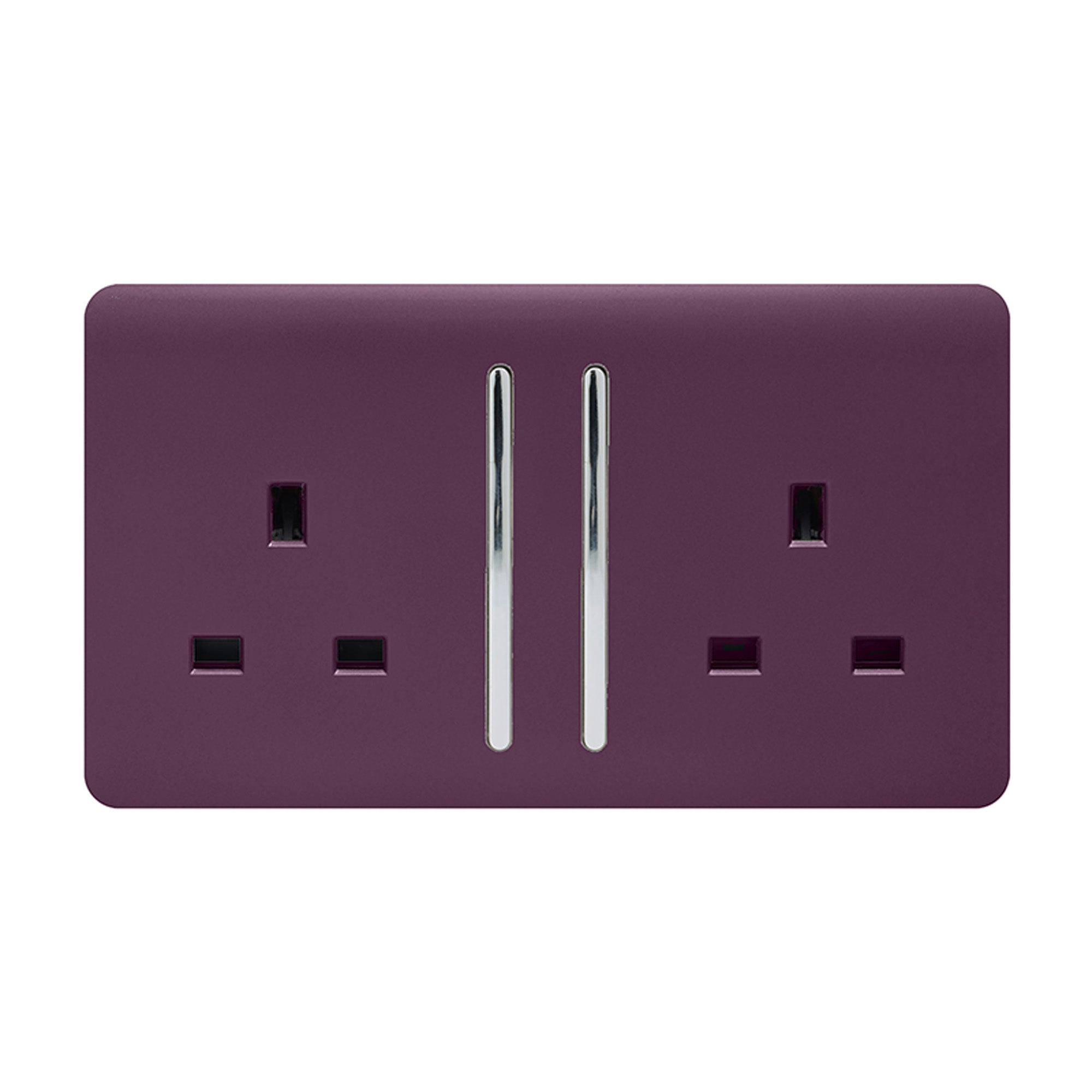 Trendiswitch - Trendi 2 gang Socket Long Switch - Luminosity Designs Ltd
