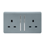 Trendiswitch - Trendi 2 gang Socket Long Switch - Luminosity Designs Ltd