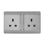 Trendiswitch - Trendi 2 gang Socket Long Switch - Luminosity Designs Ltd