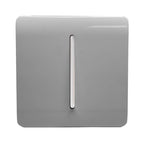 Trendiswitch - Trendi, Artistic Modern 1 Gang 2 Way 10 Amp Rocker Light Switch, BRITISH MADE, (25mm Back Box Required) - Luminosity Designs Ltd