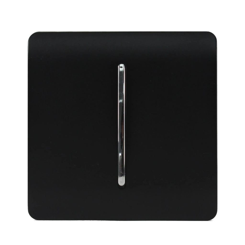 Trendiswitch - Trendi, Artistic Modern 1 Gang 2 Way 10 Amp Rocker Light Switch, BRITISH MADE, (25mm Back Box Required) - Luminosity Designs Ltd