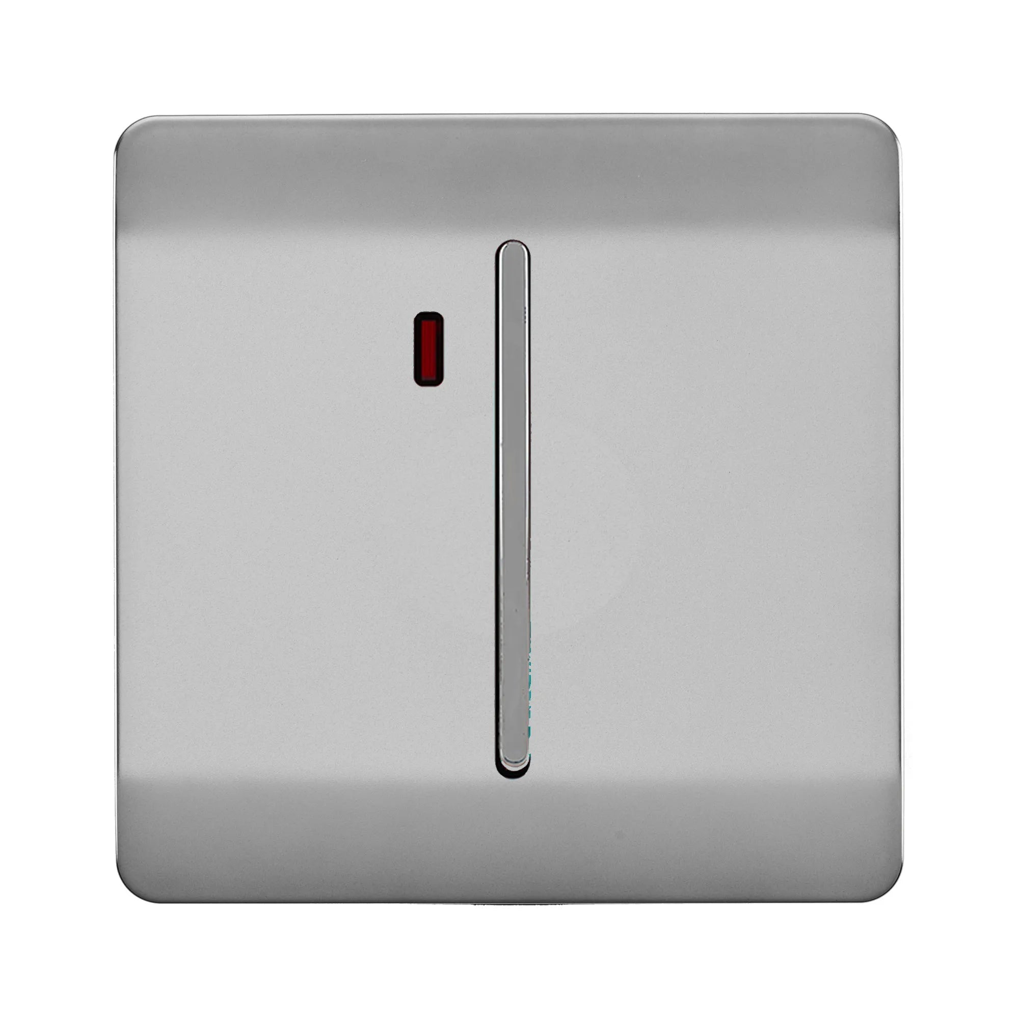 Trendiswitch - Trendi, Artistic Modern 20 Amp Neon Insert Double Pole Switch , BRITISH MADE, (25mm Back Box Required) - Luminosity Designs Ltd