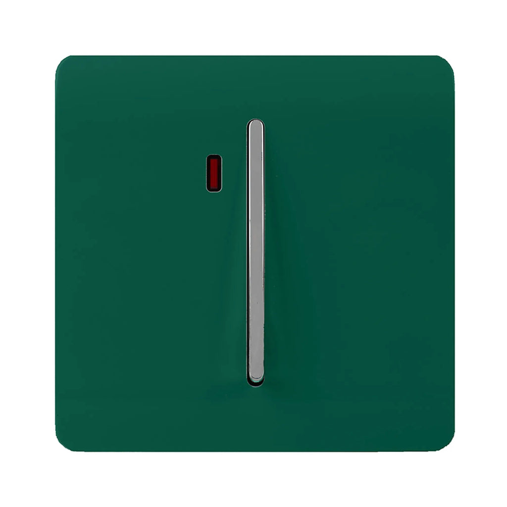 Trendiswitch - Trendi, Artistic Modern 20 Amp Neon Insert Double Pole Switch , BRITISH MADE, (25mm Back Box Required) - Luminosity Designs Ltd