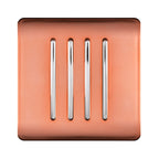 Trendiswitch - Trendi, Artistic Modern 4 Gang 2 Way 10 Amp Rocker , BRITISH MADE, (25mm Back Box Required) - Luminosity Designs Ltd