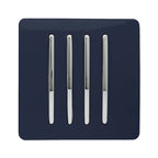 Trendiswitch - Trendi, Artistic Modern 4 Gang 2 Way 10 Amp Rocker , BRITISH MADE, (25mm Back Box Required) - Luminosity Designs Ltd