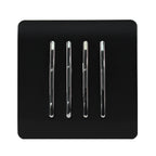 Trendiswitch - Trendi, Artistic Modern 4 Gang 2 Way 10 Amp Rocker , BRITISH MADE, (25mm Back Box Required) - Luminosity Designs Ltd