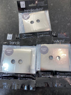 Trendiswitch - Trendi Brushed steel Plate for dimmer / ariel points - Luminosity Designs Ltd