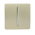 Trendiswitch - Trendi CHAMPAGNE GOLD 1 gang retractive switch for doorbells, door buzzers or intercom Systems - Luminosity Designs Ltd