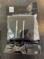 Trendi MATT BLACK 2 gang retractive switch for doorbells, door buzzers or intercom Systems - Luminosity Designs Ltd