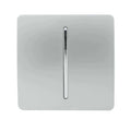 Trendiswitch - Trendi SILVER 1 gang retractive switch for doorbells, door buzzers or intercom Systems - Luminosity Designs Ltd
