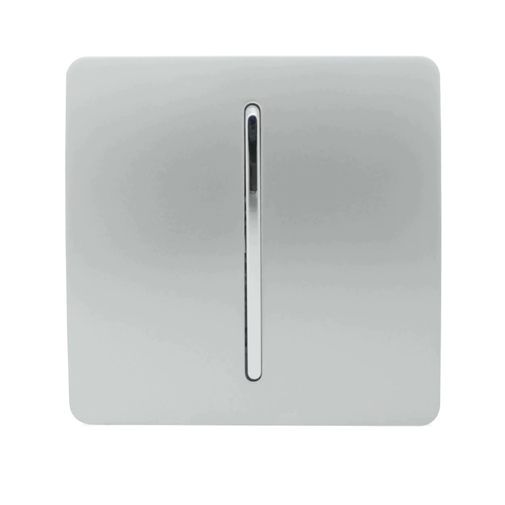 Trendiswitch - Trendi SILVER 1 gang retractive switch for doorbells, door buzzers or intercom Systems - Luminosity Designs Ltd