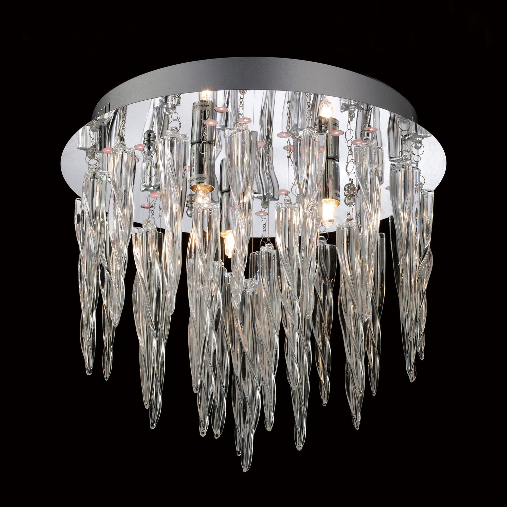 Diyas - Tropez Ceiling 3 Light G9 With RGB LEDs And Remote Control Polished Chrome/Glass - Luminosity Designs Ltd